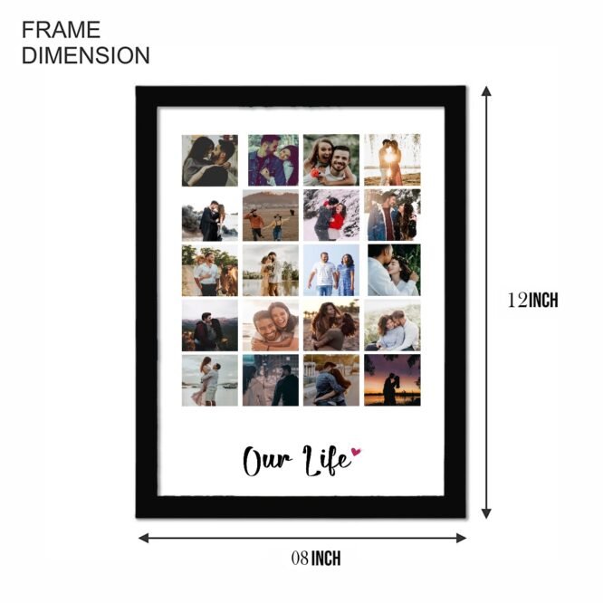 Customized Couple Collage Frame - Image 2